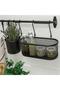 Kitchen Rail Black Color 80 cm Kitchen Hanging Rail Kitchen Decoration-Steel - 3