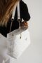 NBI BAGS Black Quilted 3 Compartment Zipper Closure Chain Strap Lined Handbag and Shoulder Bag - 5