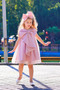 Girls' Evening Dress Large Bow Detail Special Occasion Party Dress - 3