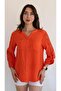 Large Size Authentic Cotton Sleeve Lace Detailed Muslin Shirt - 3