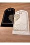 Heart Prayer Rug & Matching Couple Prayer Rug & Bride Groom Bundle & Gift & Dowry & Embroidered Prayer Rug - 4
