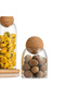 3-Piece Ball Cork Lid Glass Jar and Spice Jar Set - 8