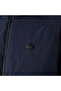 Women's Hooded Zippered Navy Blue Coat - 5