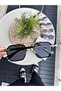 Sunglasses Women & Men Uv400 Glass Ce Certificated Gold Black Re0039w - 4