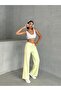 Wide Leg Sweatpants with Side Stripes Yellow Missea25067