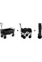 Collapsible Folding Wagon, Large Capacity, Heavy Duty, Portable, for Sports, Shopping, Camping - 3