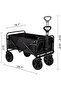 Collapsible Folding Wagon, Large Capacity, Heavy Duty, Portable, for Sports, Shopping, Camping - 5
