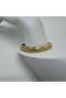 Special Series Orange Floral Enamel Handcuffs - Gold - 2
