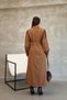 Women's Balloon Sleeve Resort Collar Belted Long Trench Coat - Black / Navy / Taupe / Beige / Khaki - 9