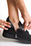 Orthopedic Special Sole, Fur Lined Inside, Cold Weather Resistant Rubber Sole, Black Mother's Boots - 2