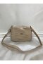 Women's Crocodile Leather Crossbody Bag with Gold Detail