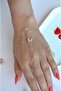 Zircon Stone Letter Shahmeran Bracelet - 7