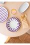 Joy Oval Service Set of 2 Purple 17X30X4 cm - 5