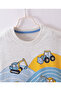 Full Sleeves Vehicles Printed Sweatshirt - Light Grey - 3