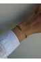 Steel Gold Jeweler Crafted Gourmet Model Crushed Slinyne Bracelet - Does Not Darken - - 4