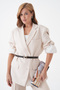 Women's Brown Faux Leather Triangle Buckle Design Belt - 7