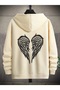 Unisex Hooded Owersize Sweatshirt Angel Wing