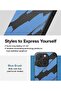 iPhone 15 Pro Max Case Cover |Onyx Design Series |Blue Brush - 5