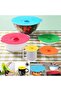 5 Pack Reusable Silicone Suction Lids Heat Resistant Microwave Cover - Multi - 2