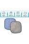 Pack Of 4 Makeup Remover Cloth Soft Microfiber Reusable Facial Cleansing TowelBlue - 2