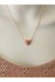 Pink Heart Minimalist Necklace, Heart Necklace, Minimalist Necklace
