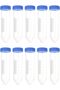 Centrifuge Tubes 50mL Conical test tube Sterile Plastic Test Tubes with Screw, 10 Pcs