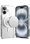 iPhone 16 Plus Case Cover | Fusion Magnetic Series - | Clear