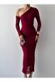 One-Shoulder Detail Premium Lace Dress - 4