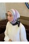 وشاح من نسيج التويل بنمط شبكي