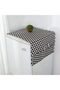 Fridge Dust-Proof Cotton Cover |Black Pattern