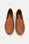 Women's Taba Khaki Natural Leather Number 36-41 Loafer Ballet - 2