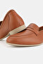 Women's Taba Khaki Natural Leather Number 36-41 Loafer Ballet - 5