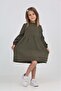 Girl's Collar Ruffle Dress - 5