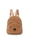 Children's Kindergarten Nursery Backpack Medium Size Cinnamon Color Teddy Bear