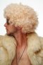 Golden Color Curly Afro Bonus Wig Hair Party Wig Platinum Gold (4940) - 5