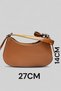 Women's Tan Baguette Hand & Arm Bag C3001 - 5