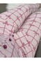 Pink Bow Patterned Buttoned Pajama Set - 6