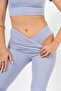 Cross-Waist Spanish Leg Leggings and Seamless Panties 2-Piece Set - 4