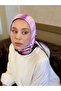 وشاح من نسيج التويل بنمط شبكي