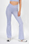 Cross-Waist Spanish Leg Leggings and Seamless Panties 2-Piece Set - 3