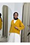 QOOQ زيف بلوزة الخردل 25ss207 - 3
