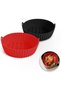 Silicone Air Fryer Liner 8.5inch [Pack of 2] Reusable Air Fryer Silicone Basket Heat Resista