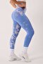 Batik Pattern Seamless Stretchy and Recovery Push-Up Sports Leggings - 6