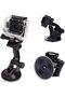 Action Camera Car Mount [Suction Cup] [Mounts on Windshield, Window Glass, Desk] Compatible - 3