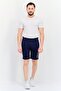 Men Slim Fit Outdoor Shorts, Navy Blue - 4
