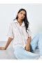 Striped Buttoned Spread Collar Shirt