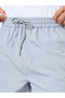 Men Grey Oversized Solid Shorts with Drawstring - 3