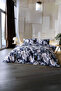 Vella Dream Premium 100% Cotton Satin Double Duvet Cover Set - Navy Blue - 2