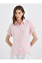 Women Pink Swiss Dot Textured Shirt - 4