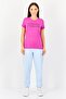Women Sportswear Fit Short Sleeve Training Top, Dark Pink - 3